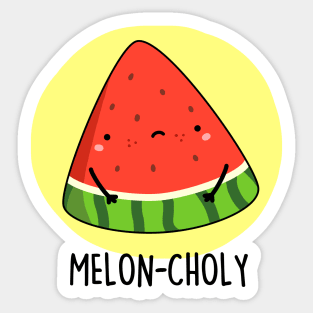 Meloncholy Cute Watermelon Pun Sticker